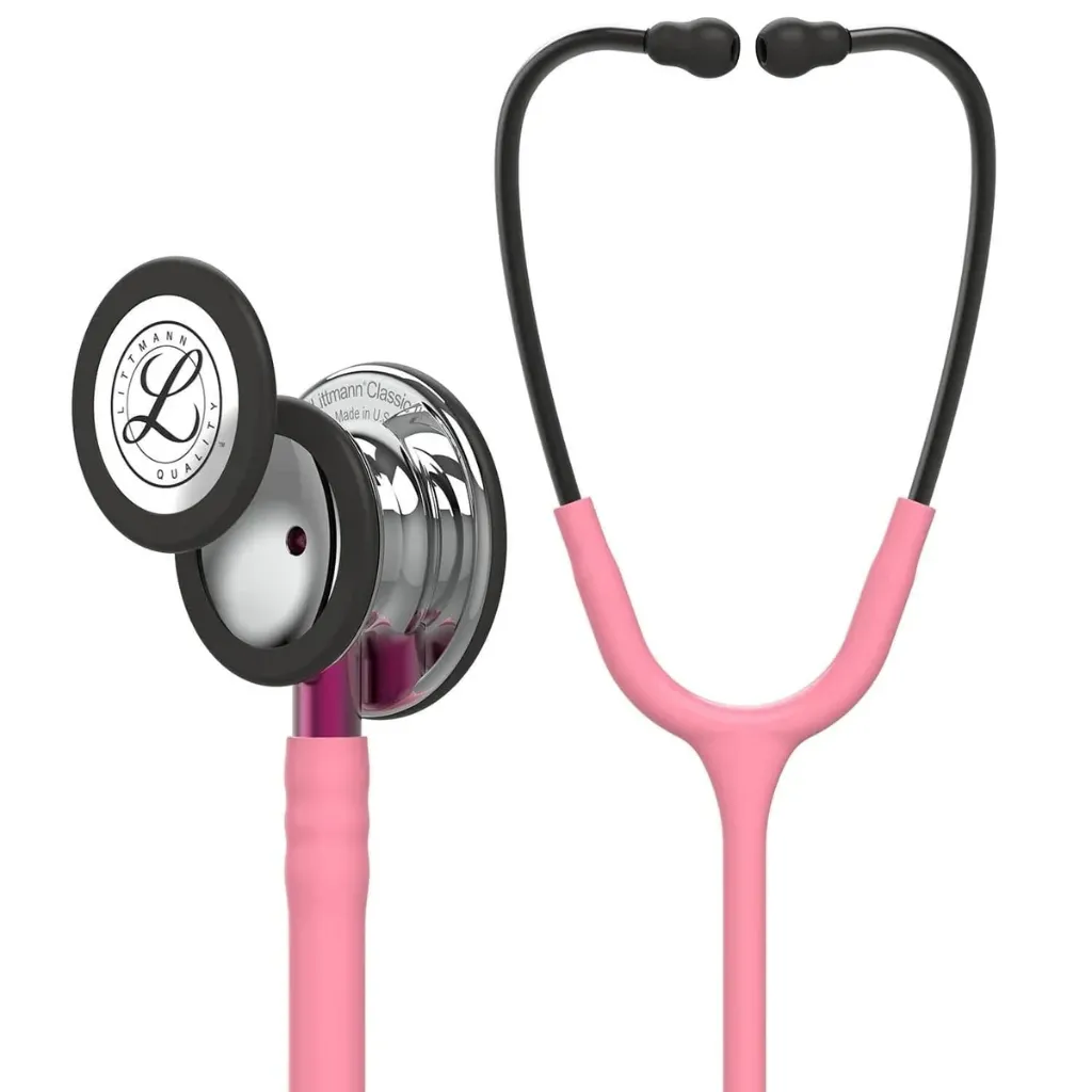 littmann-classic-iii-stethoscope-mirror-pearl-pink-pink-stem-5962-littmann-30886973702242.webp