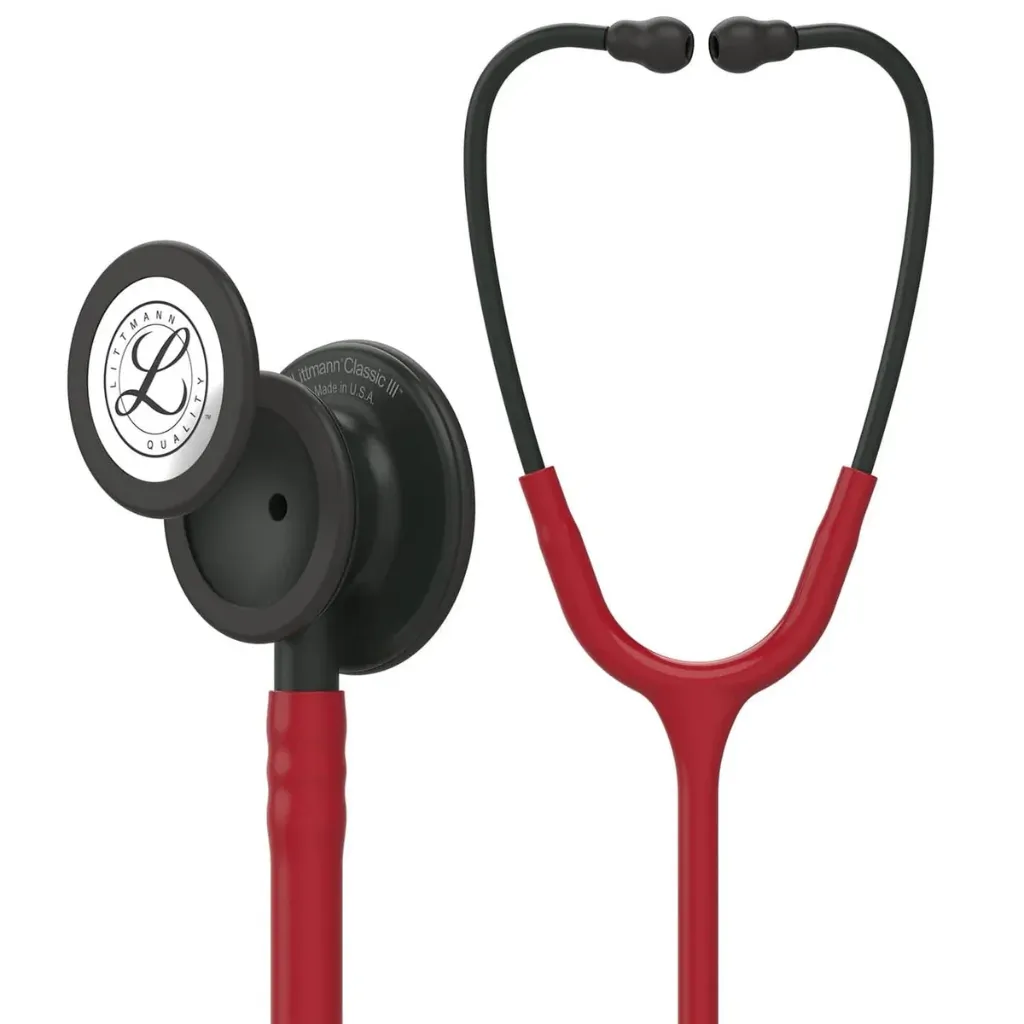 littmann-classic-iii-stethoscope-burgundy-black-5868-littmann-30886686359650.webp