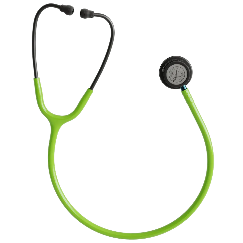 littmann-classic-iii-stethoscope-smoke-lime-green-blue-stem-5875-littmann-30887099498594.webp