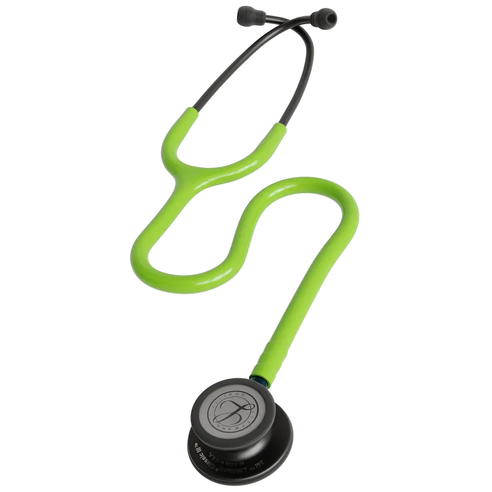 littmann-classic-iii-stethoscope-smoke-lime-green-blue-stem-5875-littmann-30887099400290.webp