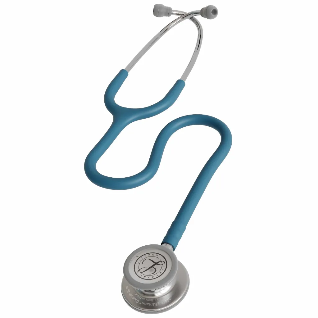 littmann-classic-iii-stethoscope-5623c-stainless-finish-chestpiece-satin-caribbean-blue-littmann-1241066444.webp