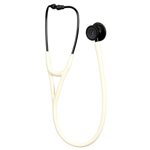 Littmann Cardio 4, Finition Noire Satin, Albatre/Ivoir