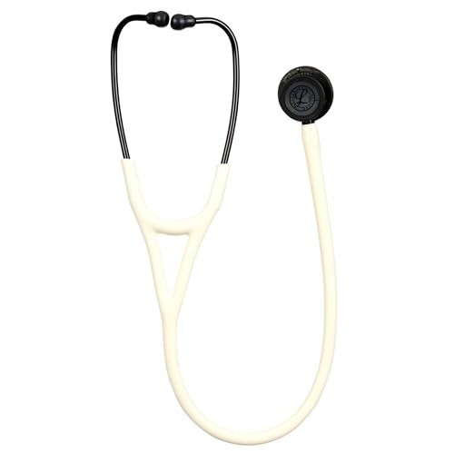 Littmann Cardio 4, Finition Noire Satin, Albatre/Ivoir