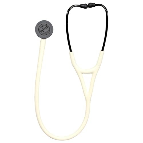 Littmann Cardio 4, Finition Noire Satin, Albatre/Ivoir