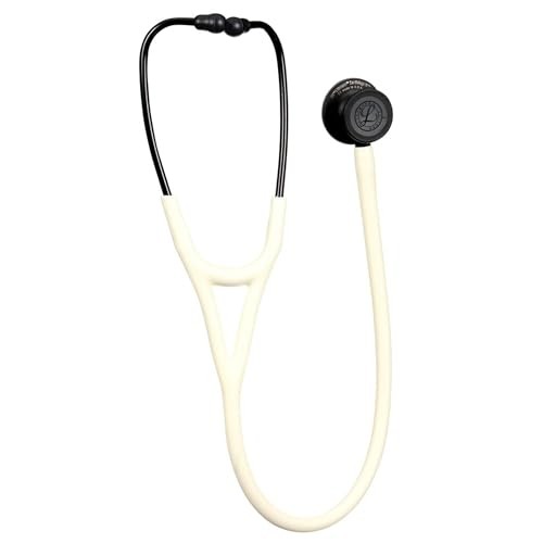 Littmann Cardio 4, Finition Noire Satin, Albatre/Ivoir