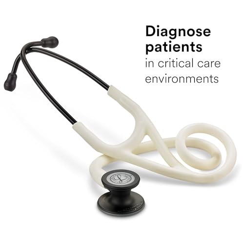 Littmann Cardio 4, Finition Noire Satin, Albatre/Ivoir