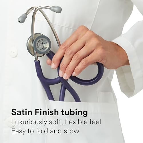 Littmann Cardio 4, Finition Noire Satin, Albatre/Ivoir