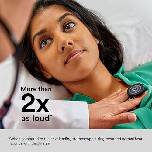 Littmann Cardio 4, Finition Noire Satin, Albatre/Ivoir