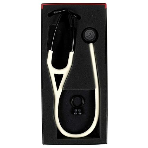 Littmann Cardio 4, Finition Noire Satin, Albatre/Ivoir