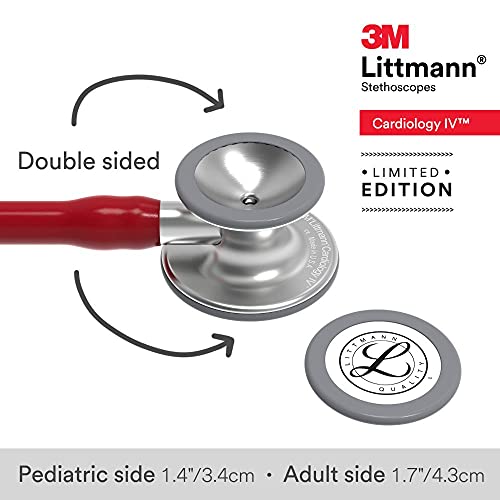Littmann Cardio 4, Finition standard, Lyre Bordeaux