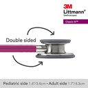 Littmann Classic 3, Finition standard, Lyre Framboise