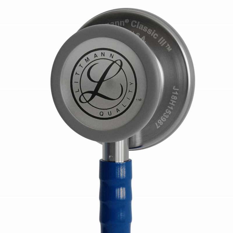 Stéthoscope Littmann Classic III - Lyre Bleu Marine- Tête Inox Brossé