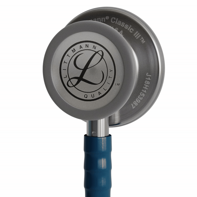 Stéthoscope Littmann Classic III - Lyre Bleu Caraïbes - Tête Inox Brossé