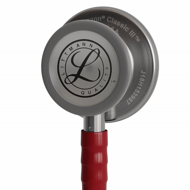 Stéthoscope Littmann Classic III - Lyre Bordeaux - Tête Inox Brossé