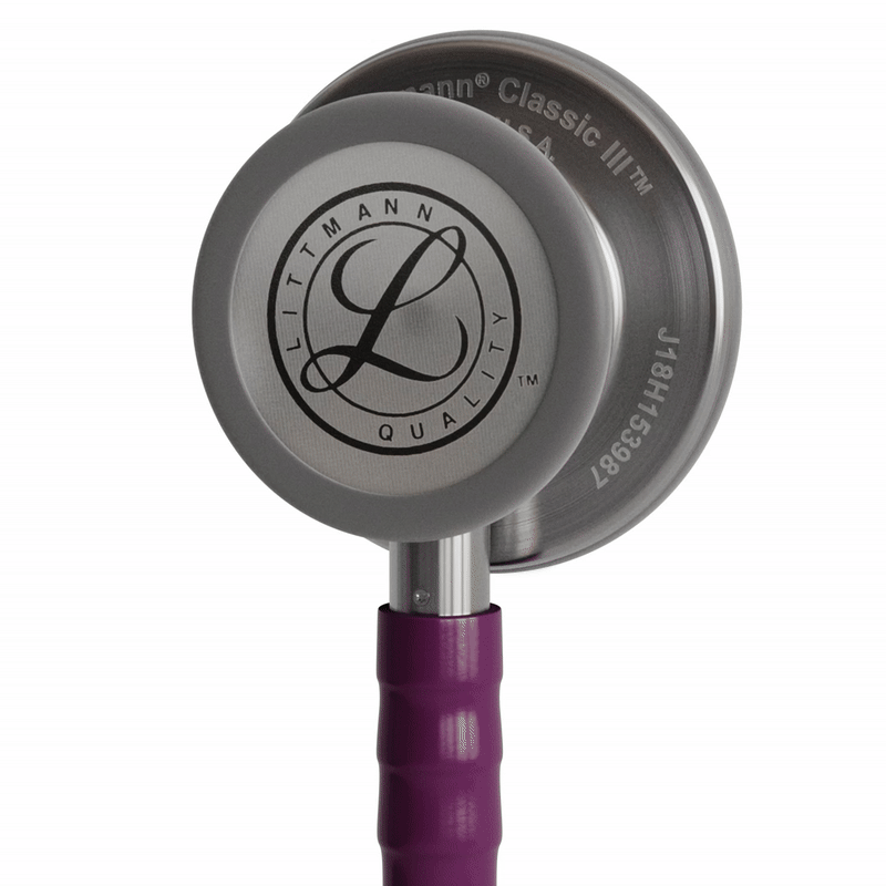 Stéthoscope Littmann Classic III - Lyre Prune - Tête Inox BrosséFinish