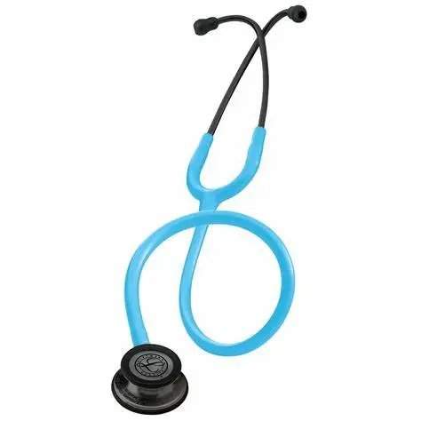 Littmann Classic 3, Finition Fumée, Lyre Turquoise, Tige Rose