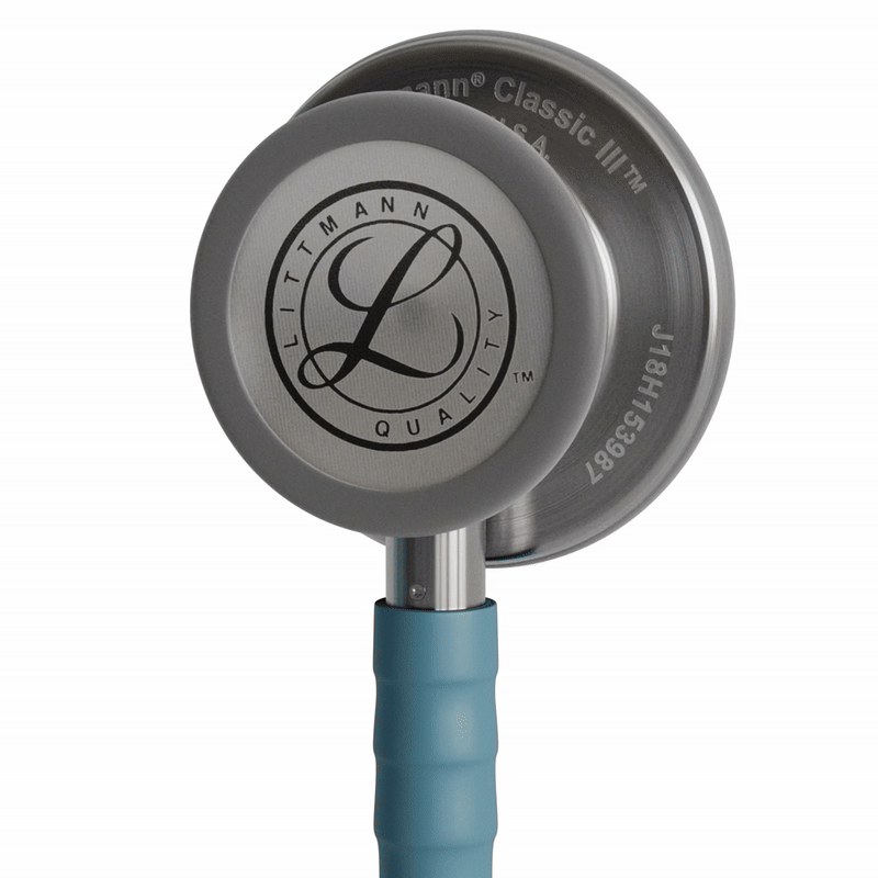 Stéthoscope Littmann Classic III - Edition spéciale Lyre Bleu Océan Satin - Tête Inox Brossé