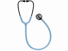 Littmann Classic 3, Miroir, Lyre Bleu ciel, Tige fumée