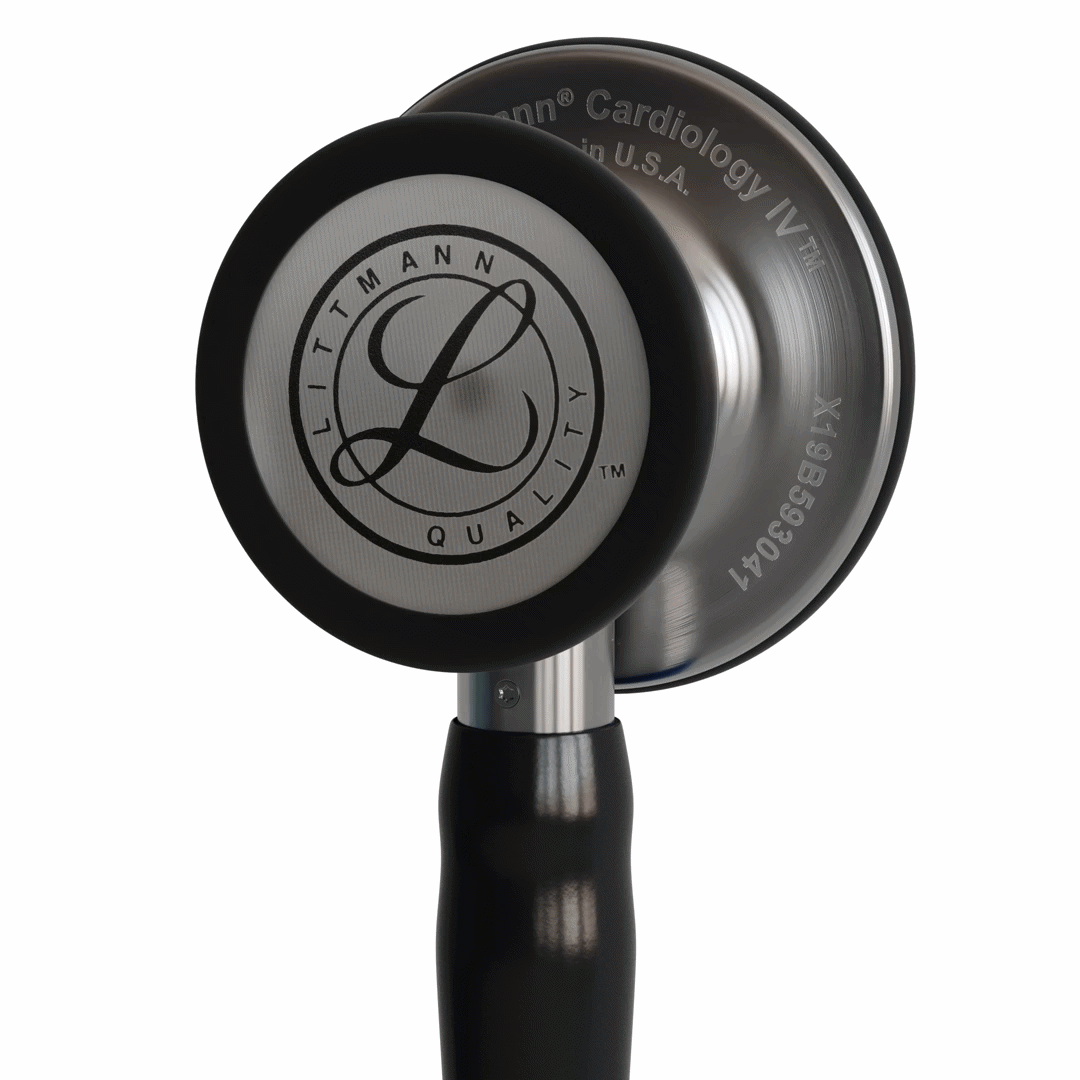Stéthoscope Littmann Cardiology IV - Lyre Noire- Tête Inox Brossé