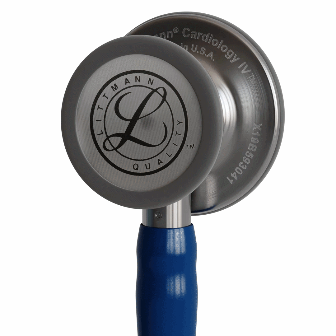 Stéthoscope Littmann Cardiology IV - Lyre Bleu Marine - Tête Inox Brossé
