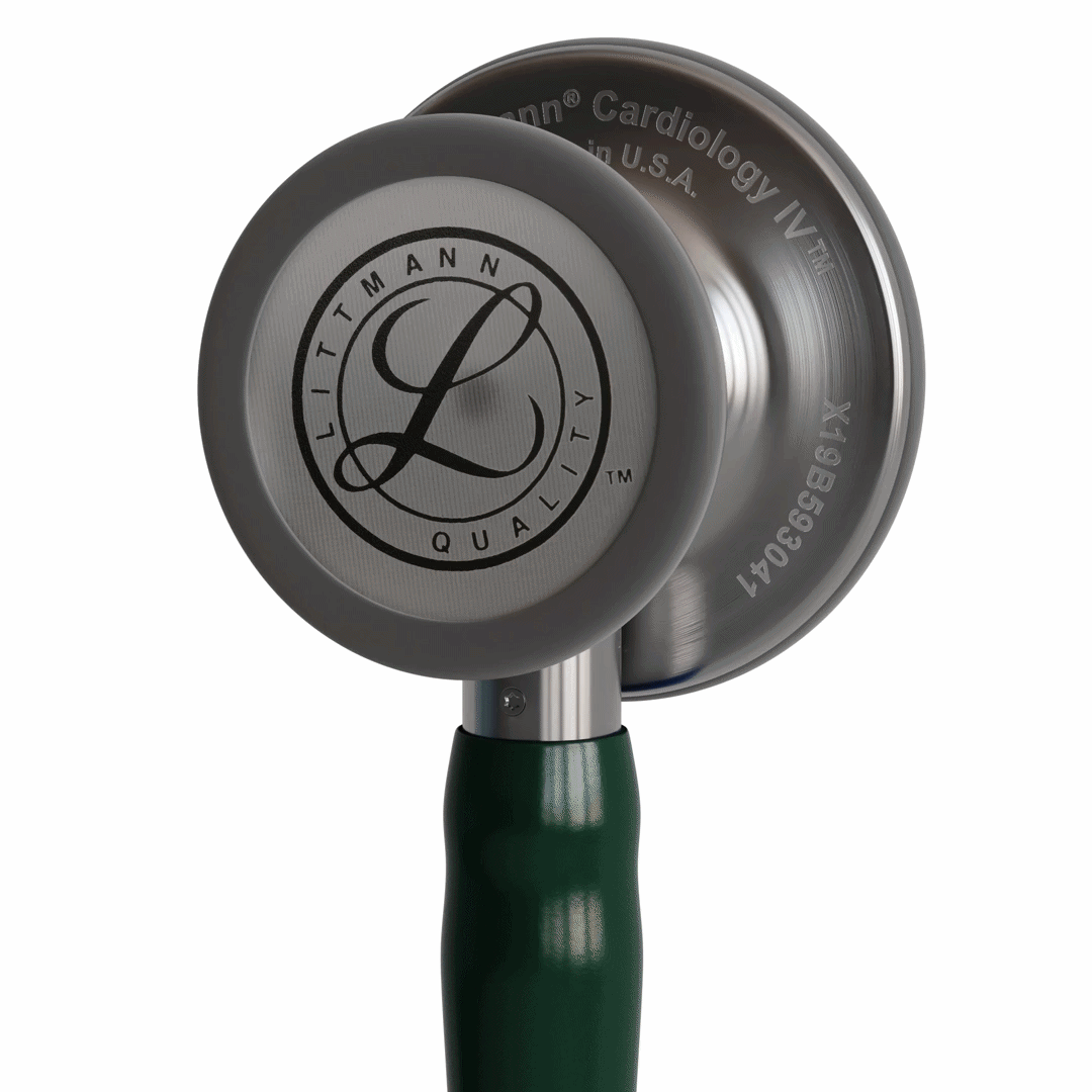 Stéthoscope Littmann Cardiology IV - Lyre Vert Anglais - Tête Inox Brossé