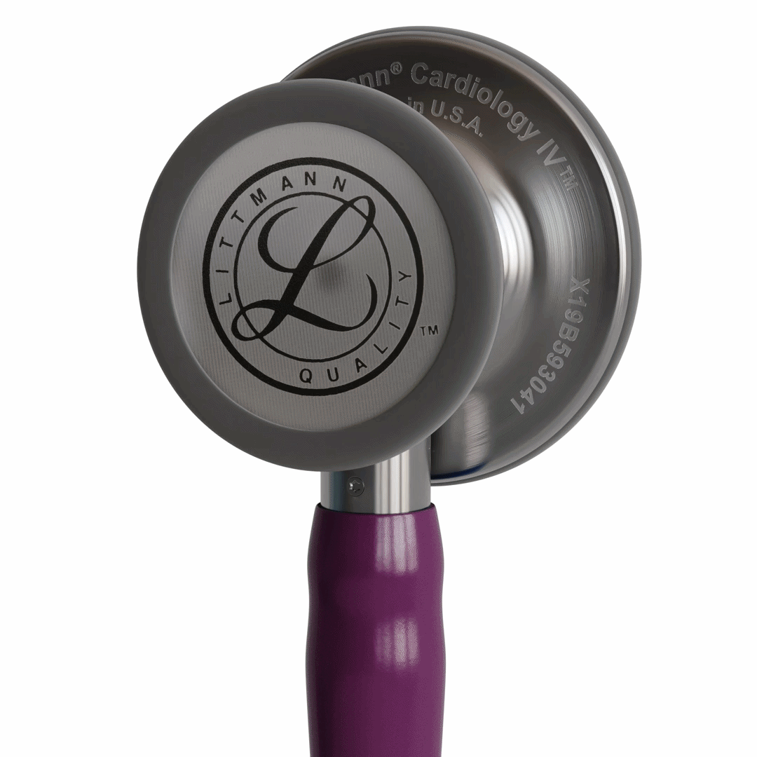 Stéthoscope Littmann Cardiology IV - Lyre Prune- Tête Inox Brossé