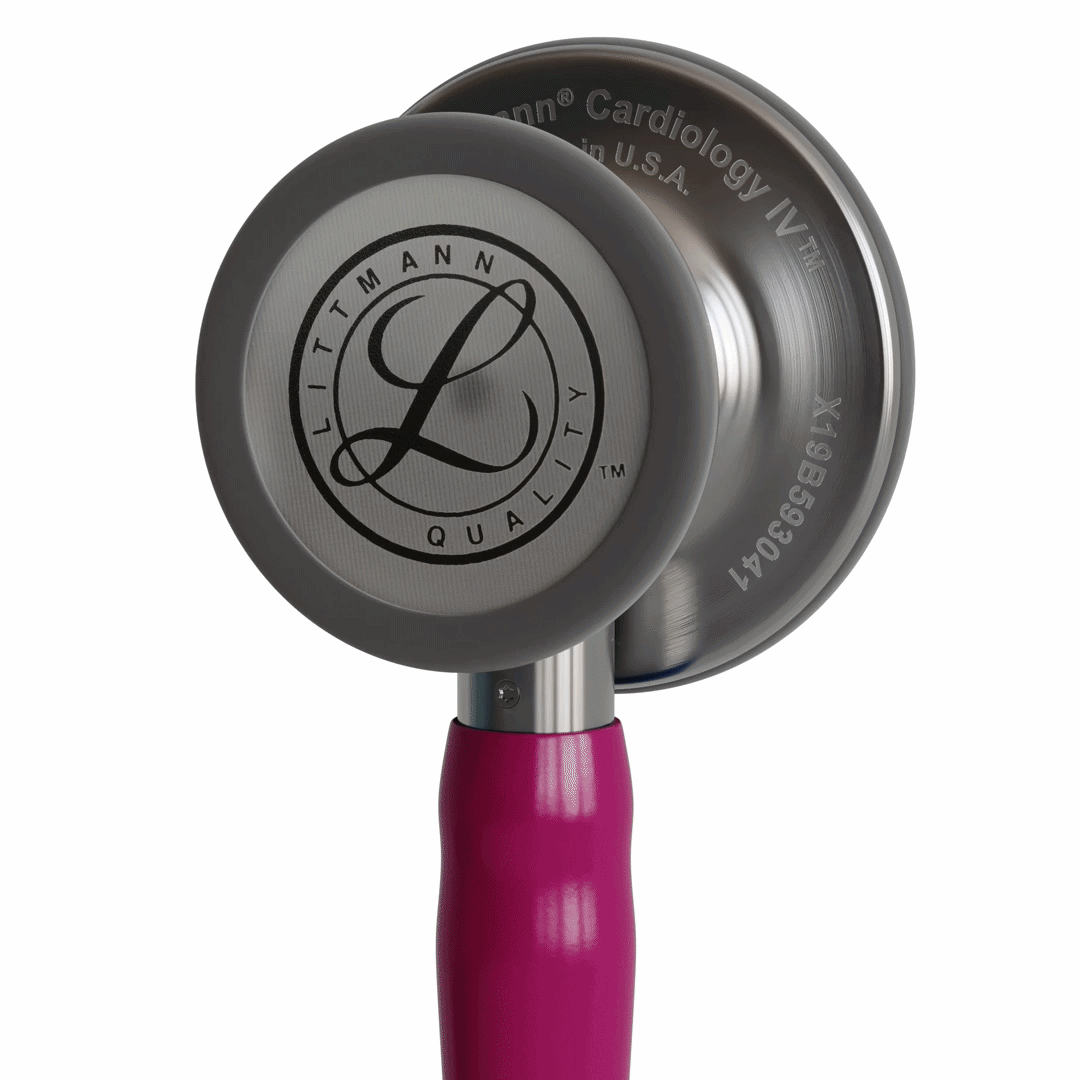 Stéthoscope Littmann Cardiology IV - Lyre Framboise - Finition tête satin inox