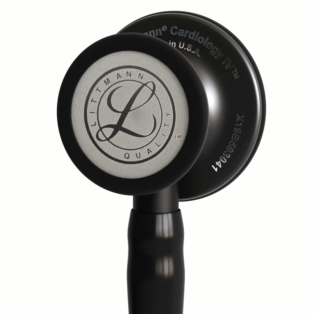 Stéthoscope Littmann Cardiology IV - Lyre Noire- Finition tête Noire "Black Edition"