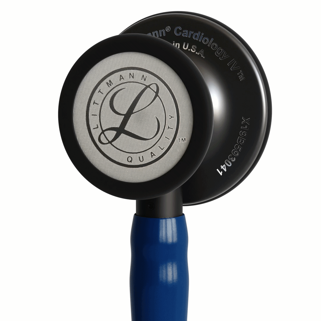 Stéthoscope Littmann Cardiology IV - Lyre Bleu marine - Finition tête Noire