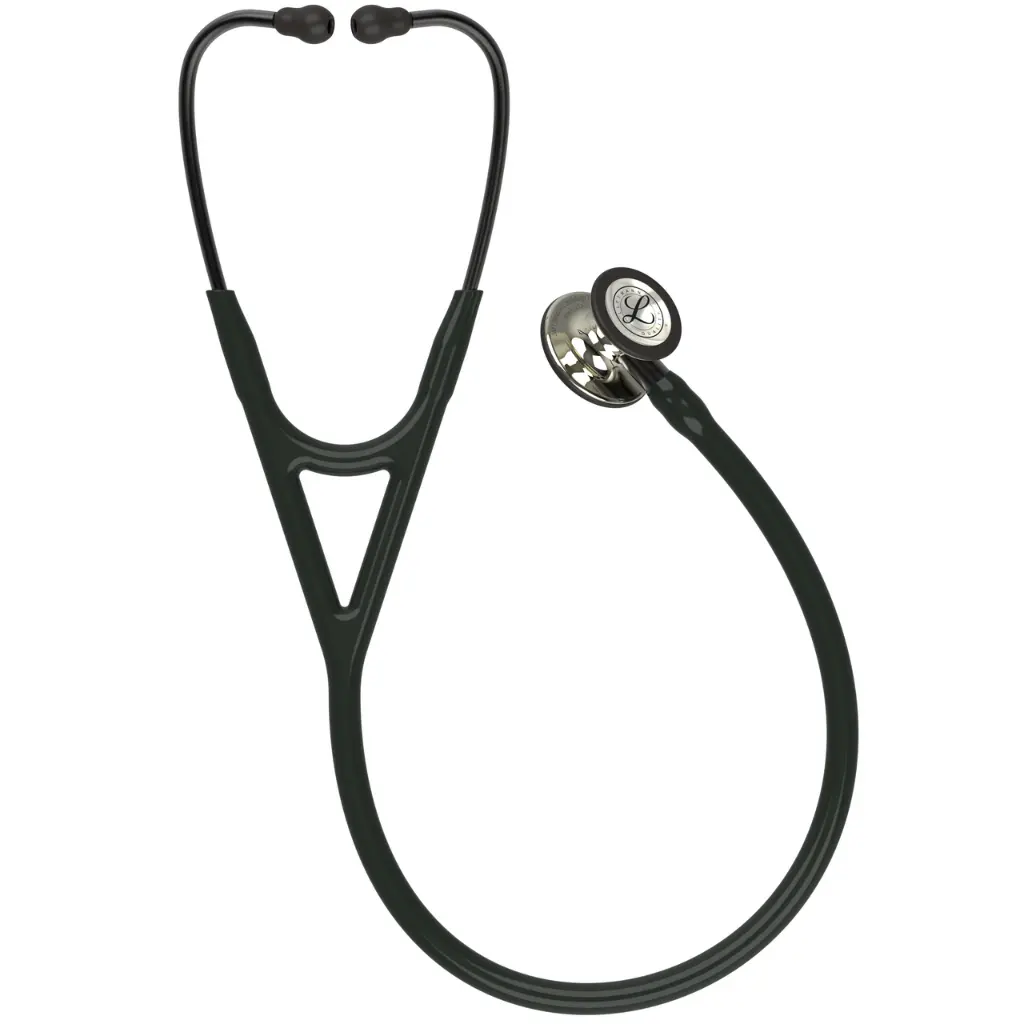 Littmann Cardio 4, Finition Champagne, Lyre Noire