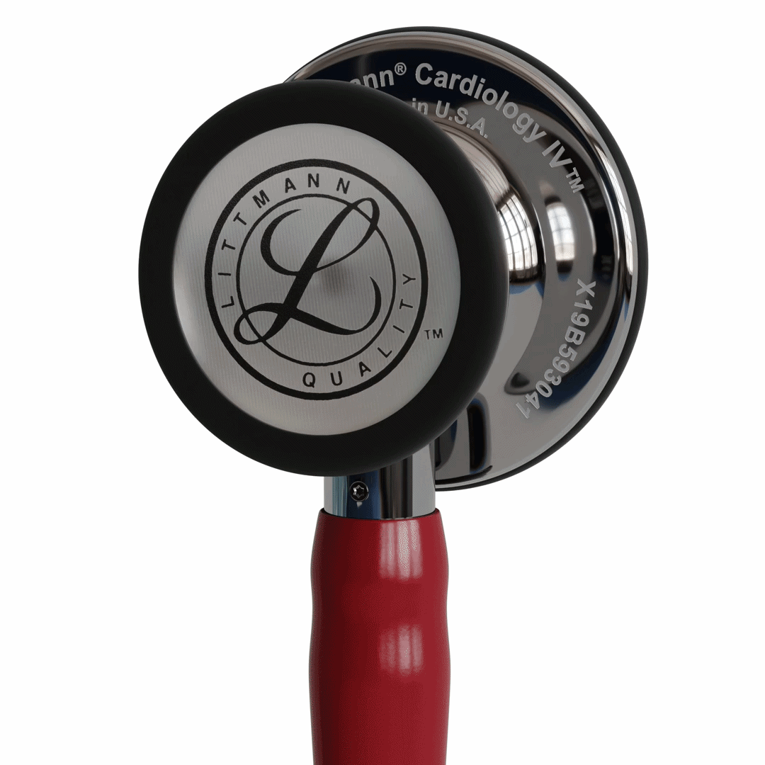 Stéthoscope Littmann Cardiology IV - Lyre Bordeaux - Tête Inox Brossé
