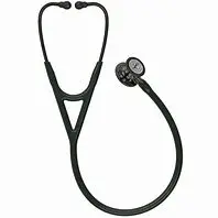 Littmann Cardio 4, Fumé Poli, Lyre Noire Tige Champagne