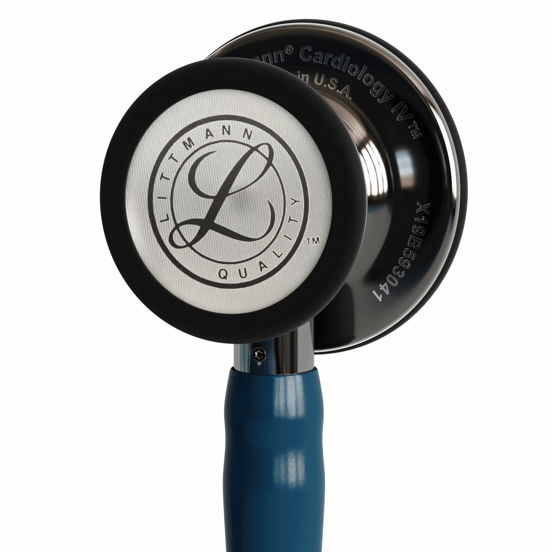 [LITT6234] Stéthoscope Littmann Cardiology IV - Lyre Caraïbe - Finition tête Miroir Smoke - Tige Smoke Miroir