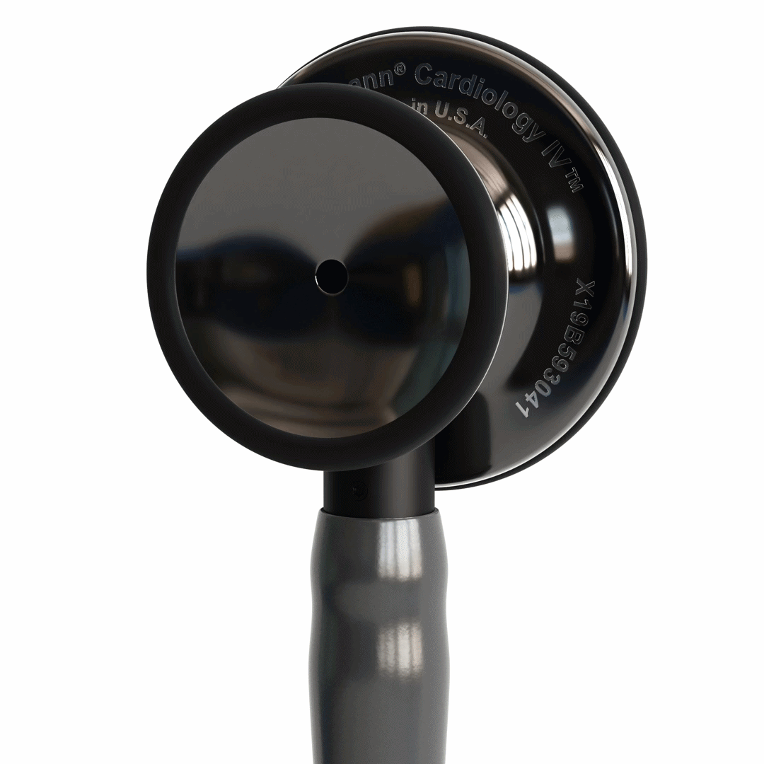Littmann Cardio 4, Fumé Poli, Lyre Grise, Tige fumée