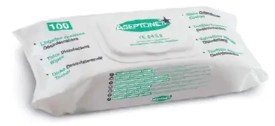 Lingettes désinfectantes Aseptonet 18x20cm (/100pc)