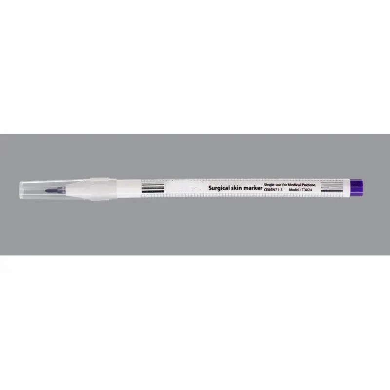 Marqueur cutané chirurgical avec réglette