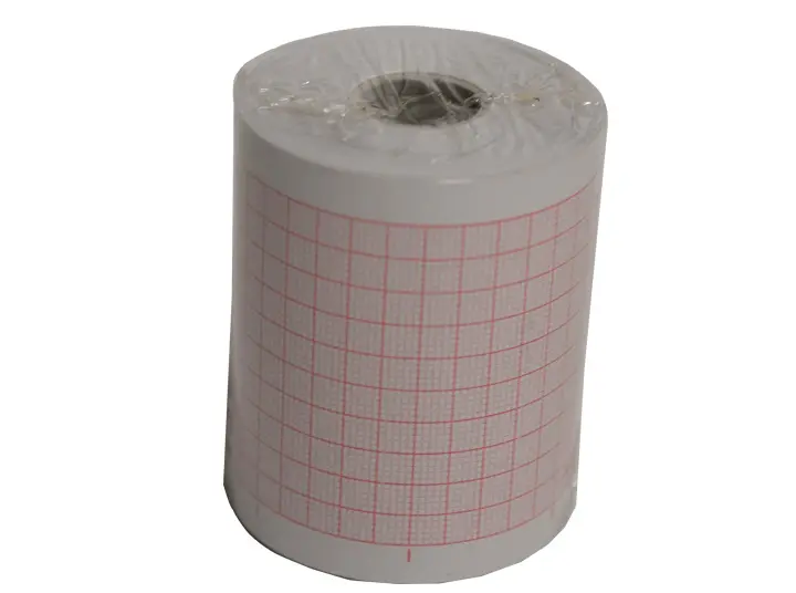 Papier thermique pour ECG Nihon Kohden Cardiofax 63 mm - 10 rouleaux