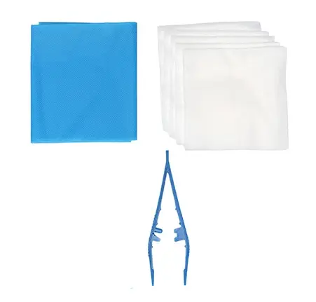 [SETCC1051] Sets à pansements Euromedis CC1051 - 5 Compresses + 1 Pince + 1 Champs - 50 sets