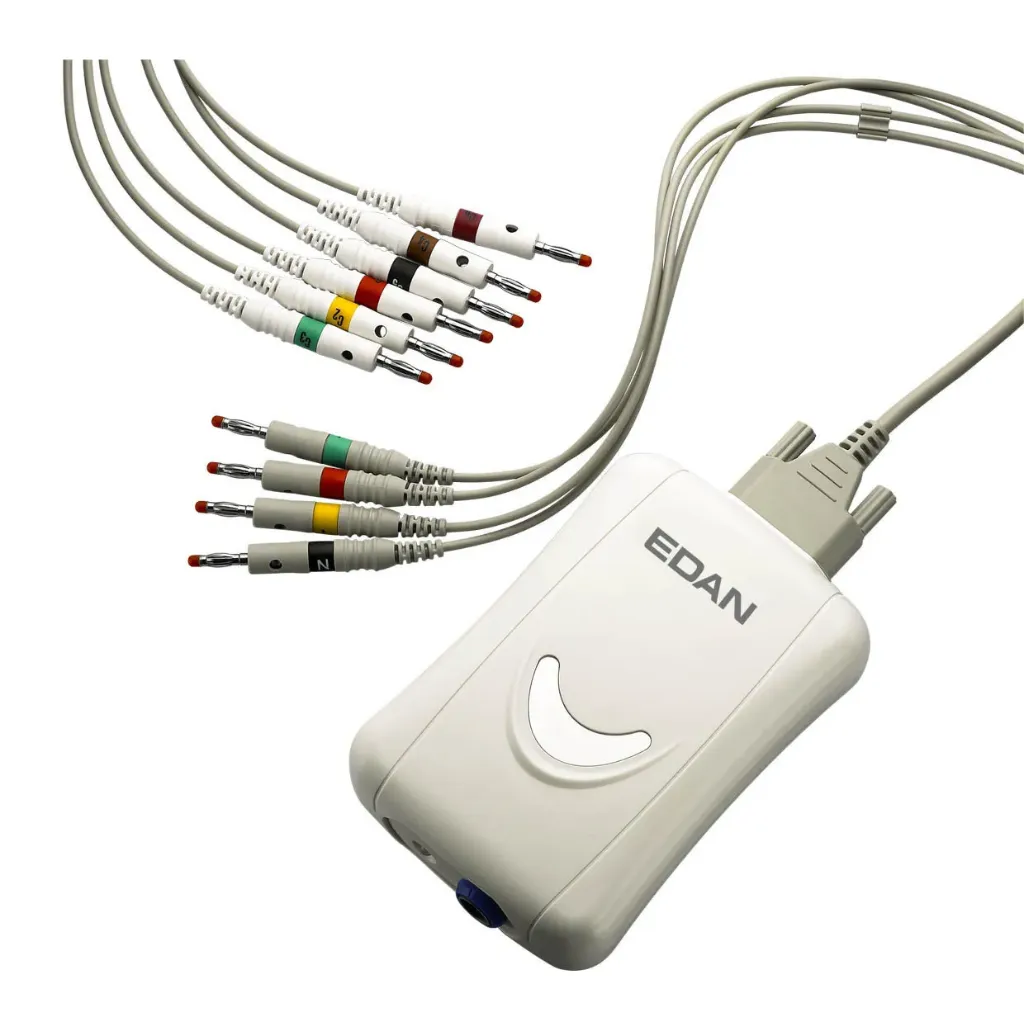 [EDANUSBSE1515ST] ECG EDAN SE-1515 PC ECG avec boitier DP12 en USB- ECG de repos + Stress Test avec communication ergomètre  - Software PC inclus