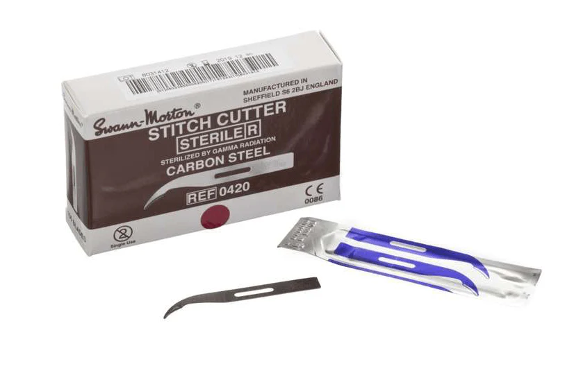 Stitch cutter Swann & Morton - Lames coupe fils stérile /100