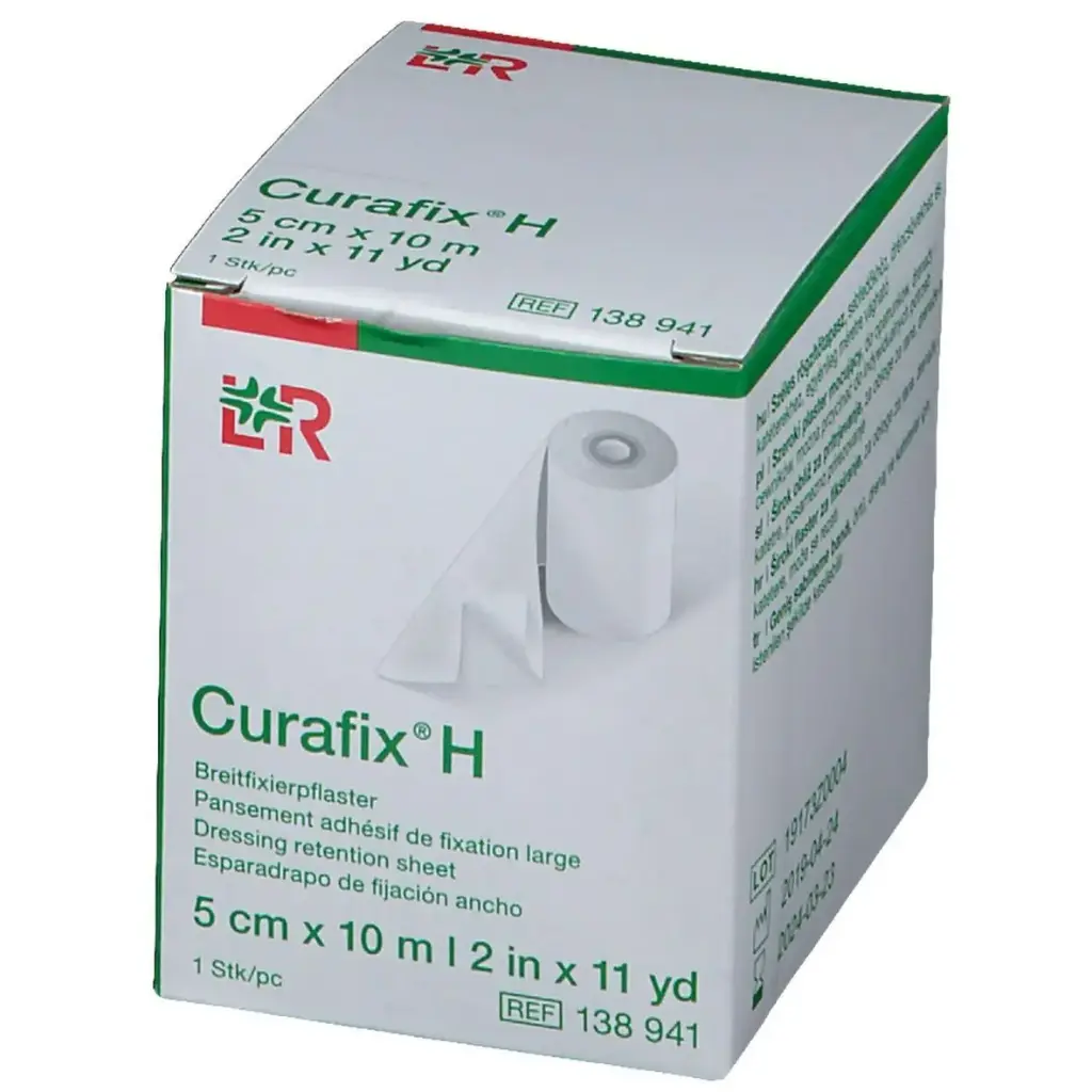 Pansement de fixation Curafix H  5 Cm X 10 M  Non-Stérile