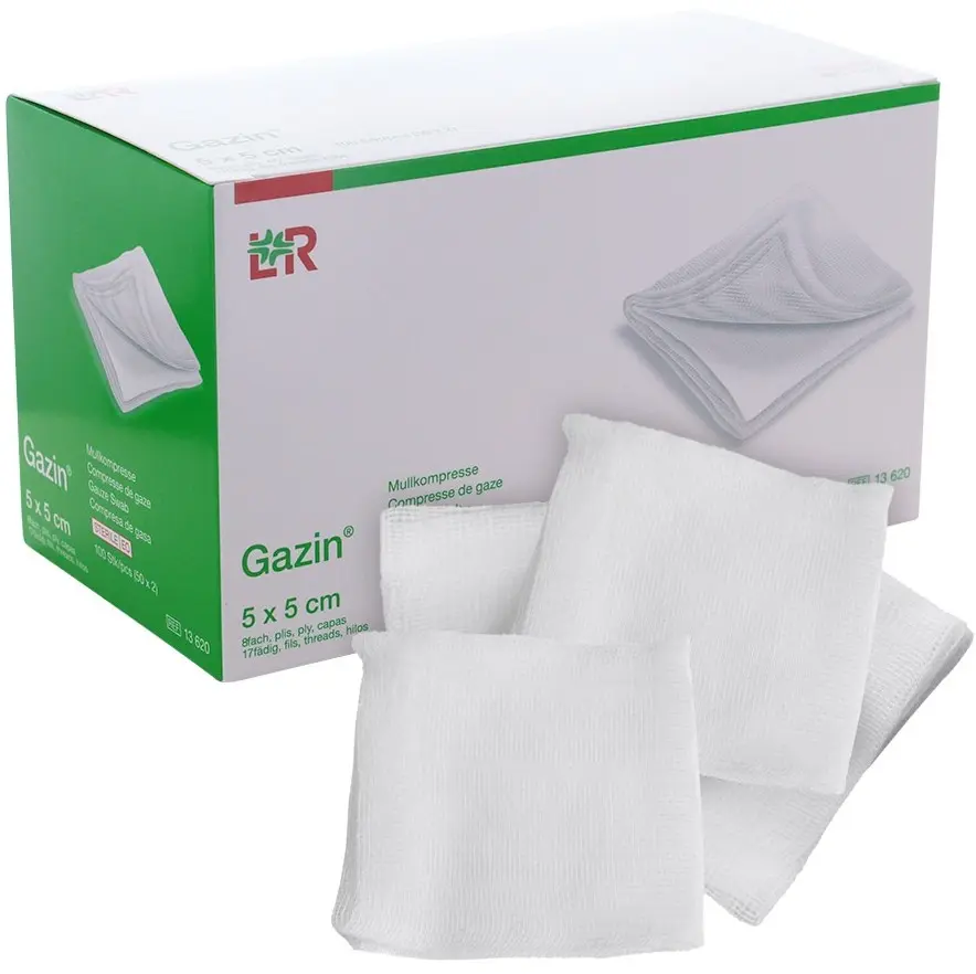 Compresses STELLA 1/1 - 5 X 5 CM 8 PLIS / 100 sachets de 1 -Stérile