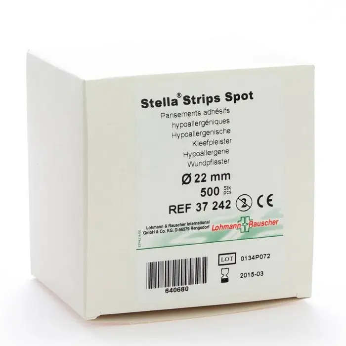 Pansement pour prise de sang - Stella Strips spot 22,5mm Non-Stérile - Boîte de 500