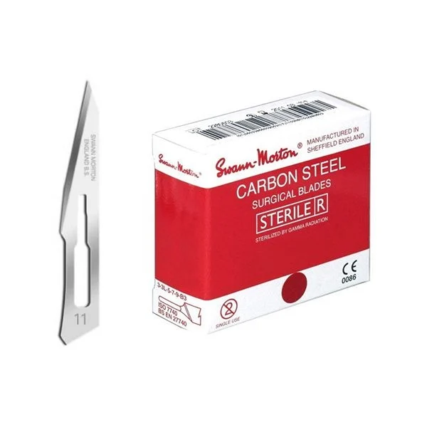 [LAMESST11] Lames de bistouri Swann & Morton stériles n°11 - boîte de 100
