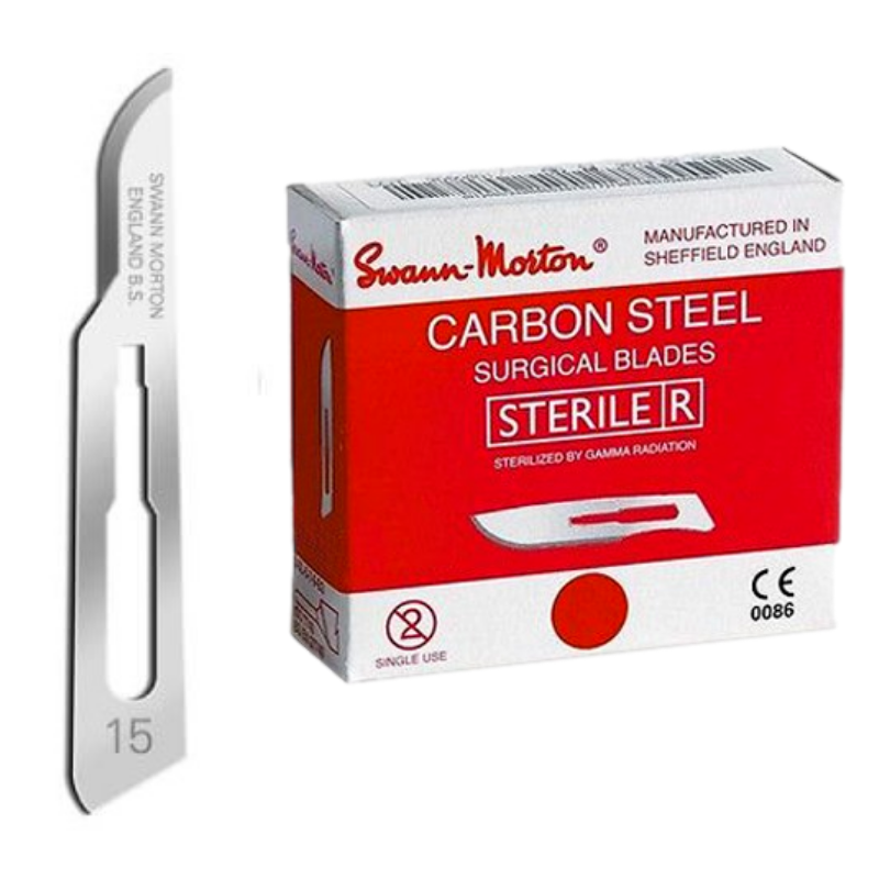 [LAMESST15] Lames de bistouri Swann & Morton stériles n°15 - boîte de 100