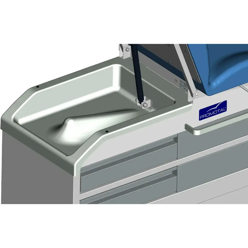 Bac arrière de rangement pour rouleaux