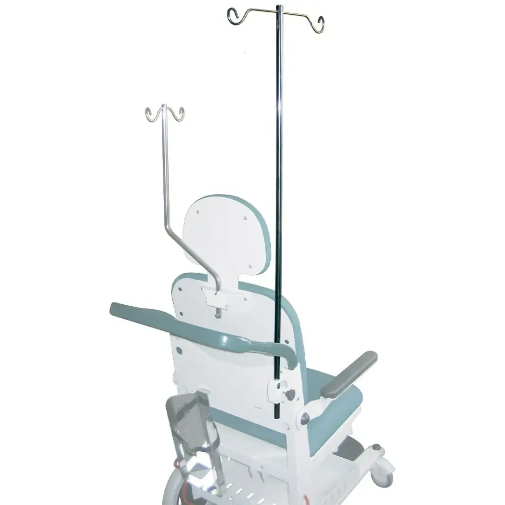 Tige porte sérum 2 crochets/chaise swifi (+ref 30148-20)