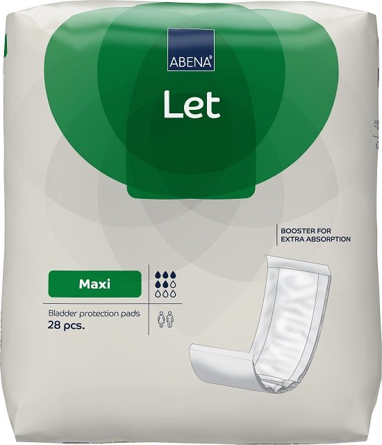 ABENA LET MAXI - Lange à insérer rectangulaire - sans plastic - 15 x 60 cm - 1300 ml - 4x20 pièces