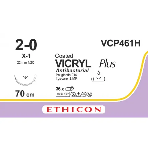 Vicryl VCP461H  2-0  70cm / 36 fils   