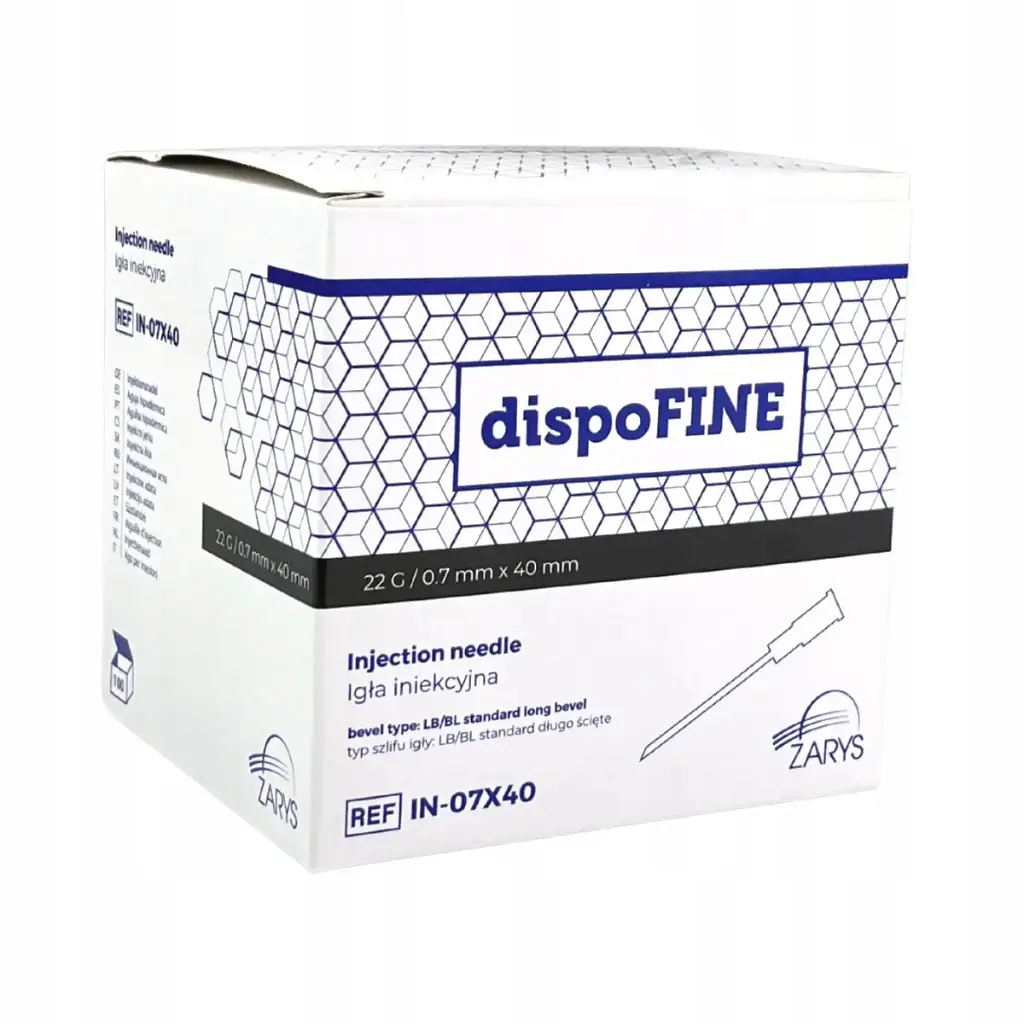 [22152] Aiguilles ZARYS dispoFine 22G 1½ (0,7x40mm) - Boîte de 100